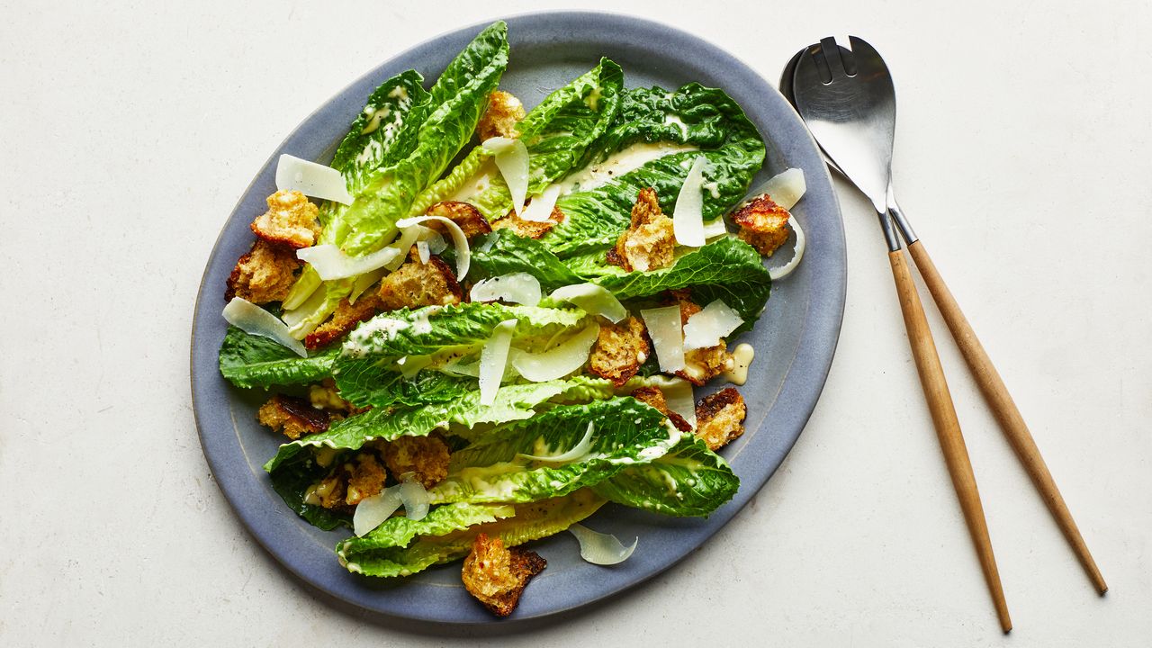 The Original Caesar Salad: Make Dressing in a Wooden Bowl